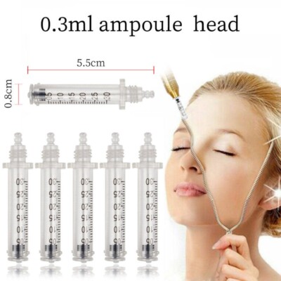 10PCS Replacement 0.3ML Disposable Ampoule Tubes For Skin Care Beauty Device Pen