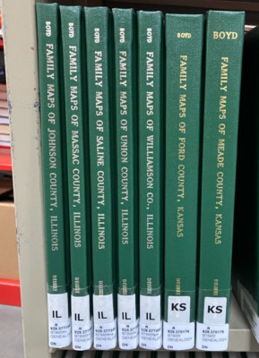 Family Maps of County Illinois Kansas Genealogy HC YOUR CHOICE - DISCOUNT for 2+