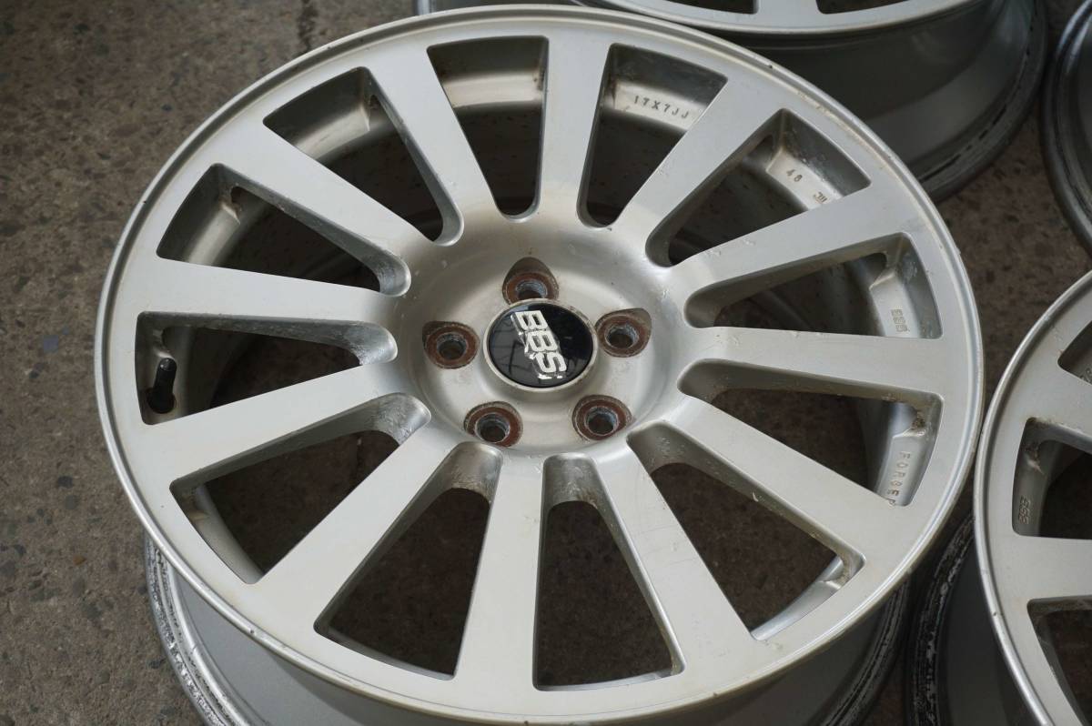 SUBARU BBS 純正OPホイール RV722 FORGED 17インチ 4本 7J5HPCD100+48