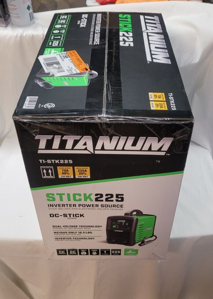 Titanium Stick 225 Inverter Stick Welder & Electrode Holder Pkg TISTK225 792363649780 eBay