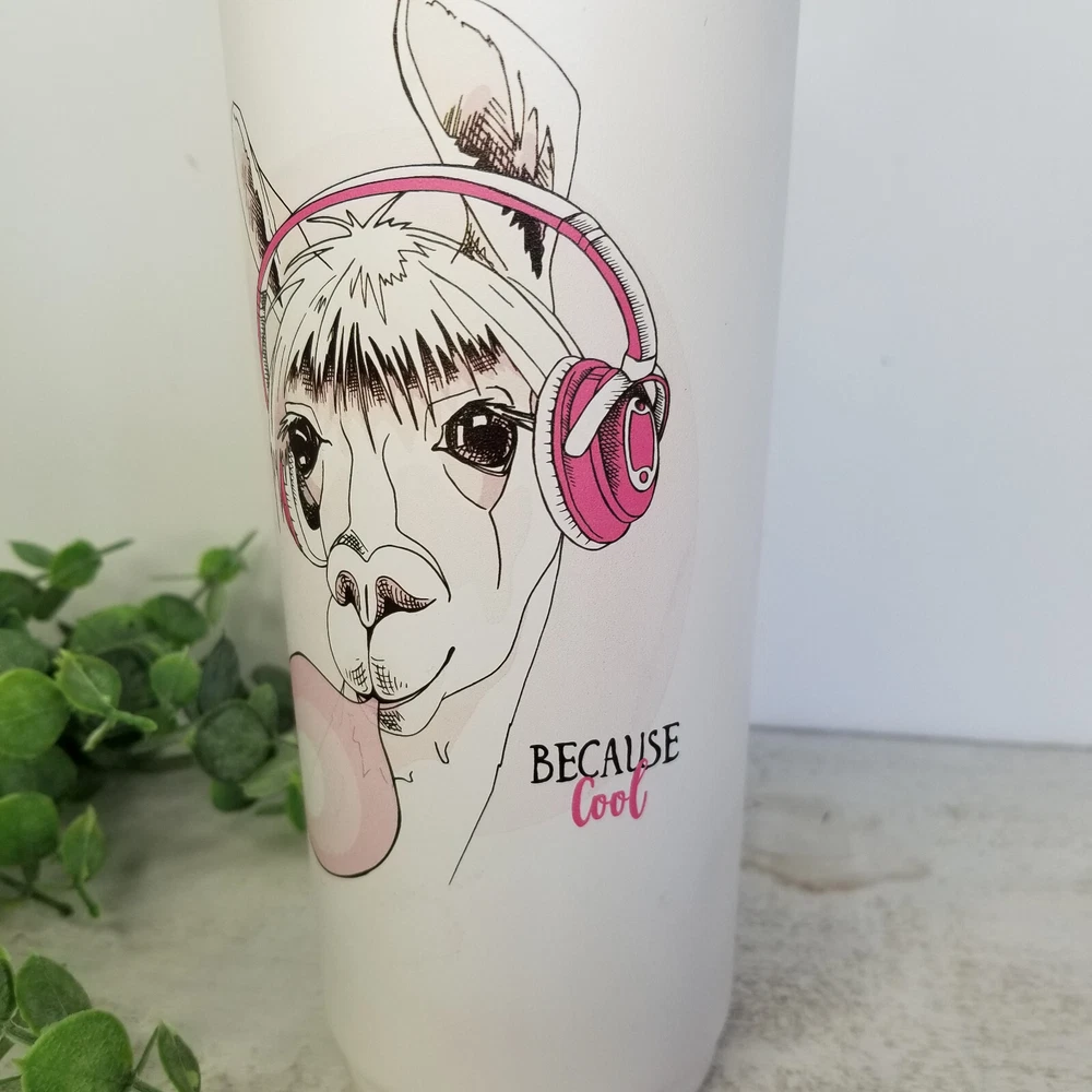 Tumbler  25 oz Bevanda Canteen Hot Cold Insulated with Llama Cool Water Bottle