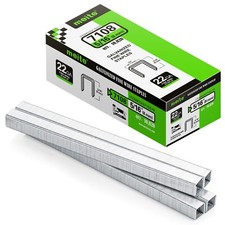 meite Upholstery Staples 22 Gauge 3/8" Crown 5/16" Length Galvanized 10,020 PCS