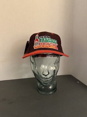 Vintage Team Tabasco Racing Hat NASCAR  Pepper Sauce RARE SnapBack Hat New