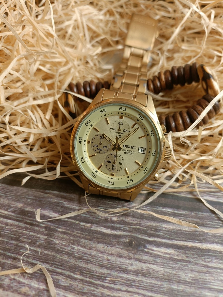 SEIKO　クロノグラフ　4T57-00E0 クオーツメンズ　稼働 VINTAGE SEIKO CHRONOGRAPH QUARTZ DATE MEN'S MINT JAPAN 4T57