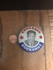 Congress Buckshot USA Politics Vintage Pin Classic Pinback RARE Antique