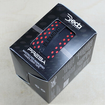 Deda Elementi Lenkerband schwarz rot Double Layer mit Lochung