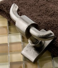 robe hook Signature Hardware Classique Double Antique Pewter AU-BRH-DAP: