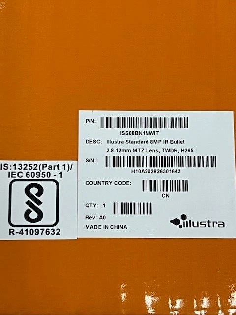 Tyco ISS08BN1NWIT Illustra 8MP 2.8-12mm MTZ Lens TWDR Network Bullet Camera New - Image 4 of 4