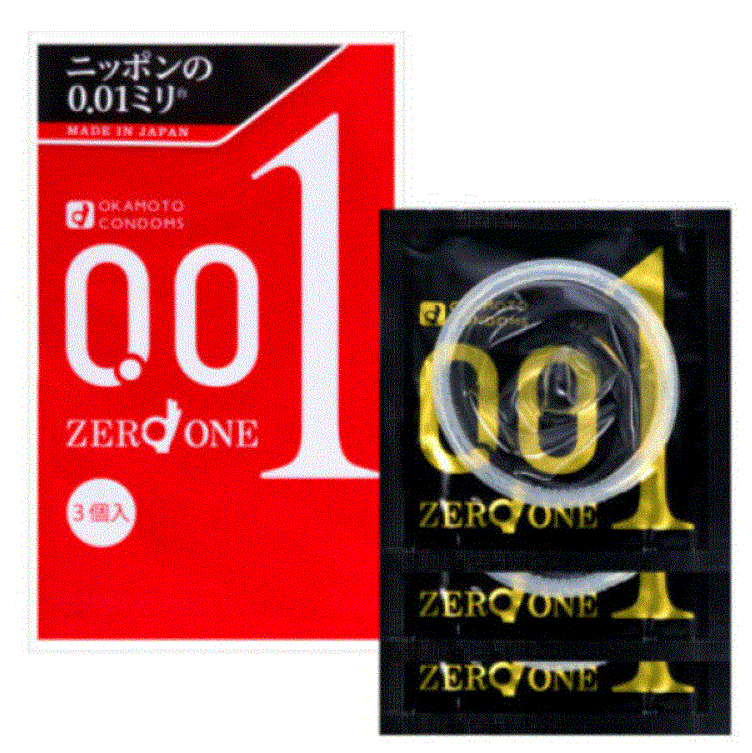 OKAMOTO ZERO ONE 001 Ultra thin Condom 3pc X 10 boxes - US