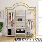 Meowloday Heavy Duty Garment Rack Clothes Rack Storage Stand Closet Organizer