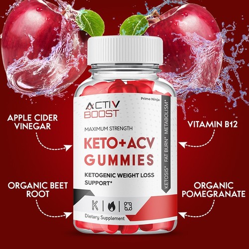 Activ Boost ACV Keto Gummies, Activ Boost Maximum Strength Official (1 Pack) - Picture 3 of 6