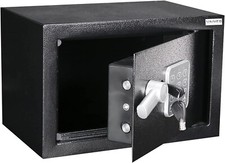 Home and Office Electronic Safe Box with Digital Keypad & Keys,