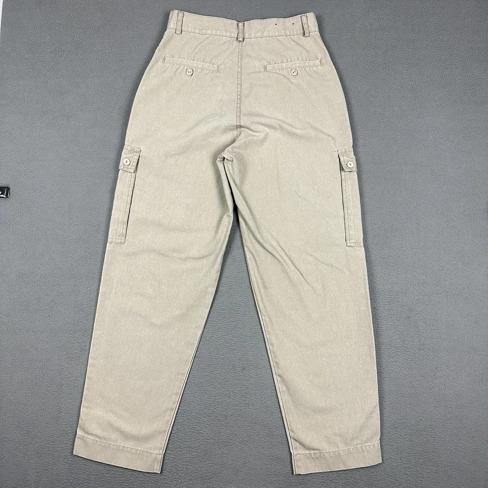 Pantalones cargo Bugle Boy vintage para hombre 29x30 (se adapta a 28x29) beige solapa bolsillo patinador 90 Foto 2 de 4