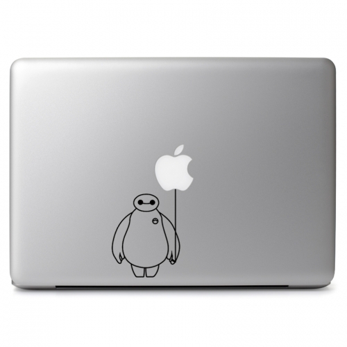 Baymax Apple as Balloon Big Hero 6 for Macbook Air Pro Laptop Decal Sticker - Picture 1 of 5