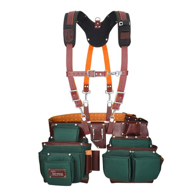 #ad TRUTUCH Nylon and Leather Tool Belt with Leather Work Suspender Construction $204.98