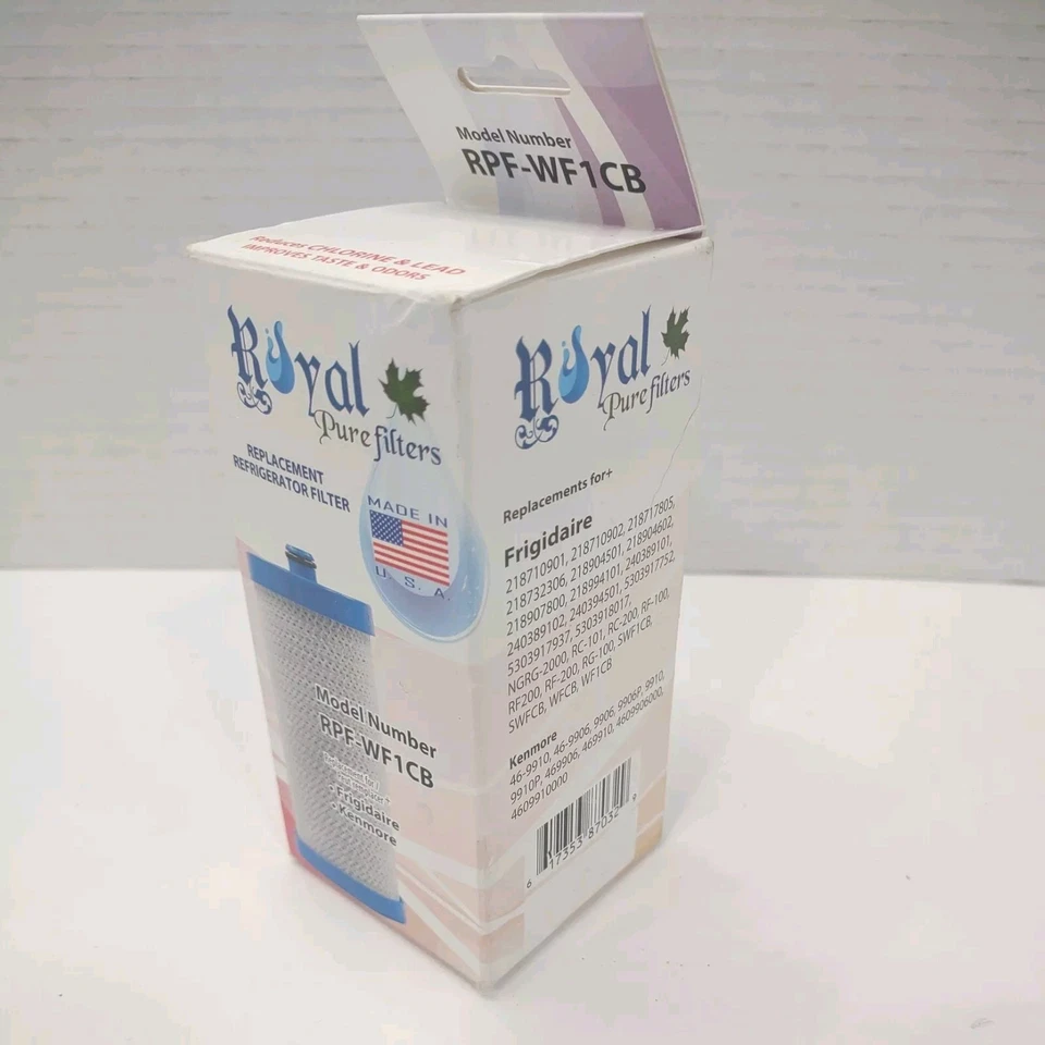 Royal Pure Filters Replacement Refrigerator Frigidaire Kenmore RPF WF1CB New - Image 2 of 4