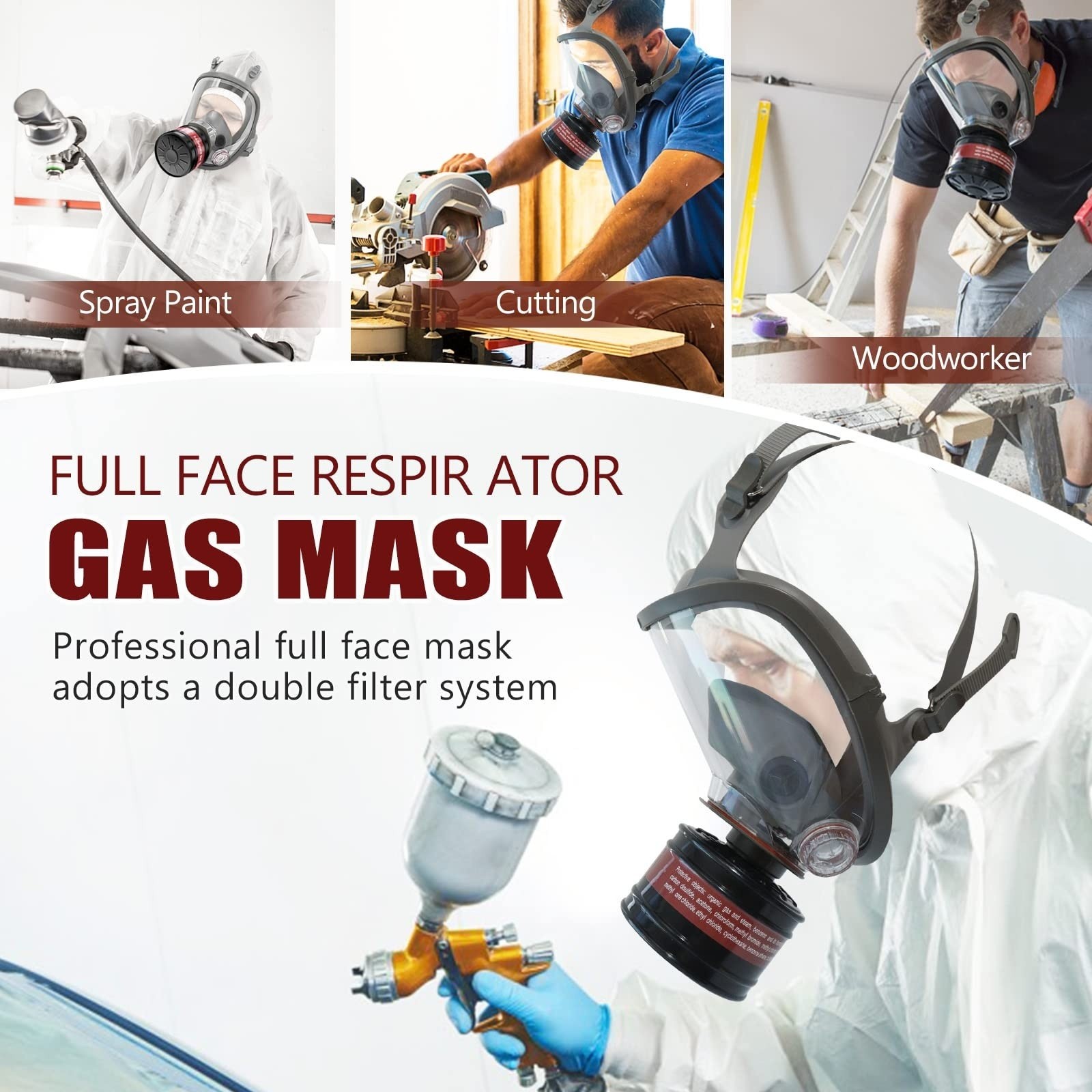 Gas Masks Survival Nuclear and Chemical, Gas Mask 40mm Activated Carbon Filter