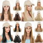 Baseball Cap Hat with Long Synthetic Hair,Baseball Hat Cap with Wavy Curly Hair