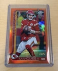 2025 Topps Chrome Patrick Mahomes True Orange 15/25 SP JERSEY MATCH