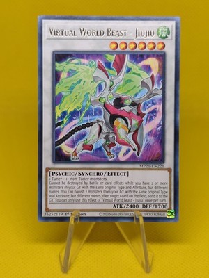 Yugioh - Virtual World Beast - Jiujiu (MP21-EN221) - Rare 1st Edition