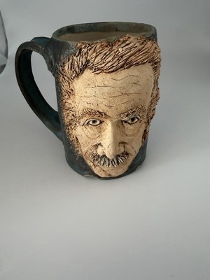 Einstein  Ein-Stein  Mug RMC² GH Studio Pottery Attributed Gene Hotaling