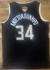 Giannis Antetokounmpo Signed Autographed Milwaukee Bucks Finals Jersey PSA/DNA