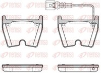 Remsa 0896.11 Bremsbelagsatz, Scheibenbremse FüR Audi