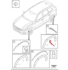 VOLVO XC60 MK2 Rear Left Wheel Arch Fender Center Flare 39848471 NEW GENUINE