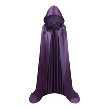Colorful House Unisex Full Length Hooded Cape Costume Cloak/1PC Purple, 59 
