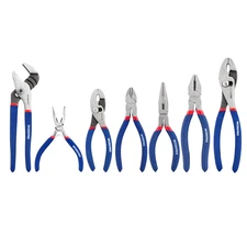 WORKPRO 7PC Pliers Set (8-inch Groove Joint Pliers 6-inch Long Nose Carbon Steel