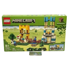 LEGO 21249 The Crafting Box 4.0 Minecraft Brick Set Minifig Scale Retired 2024