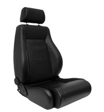 AutoStyle SS 65LS Retro II Rennsitz Sportsitz schwarz silber Kunstleder