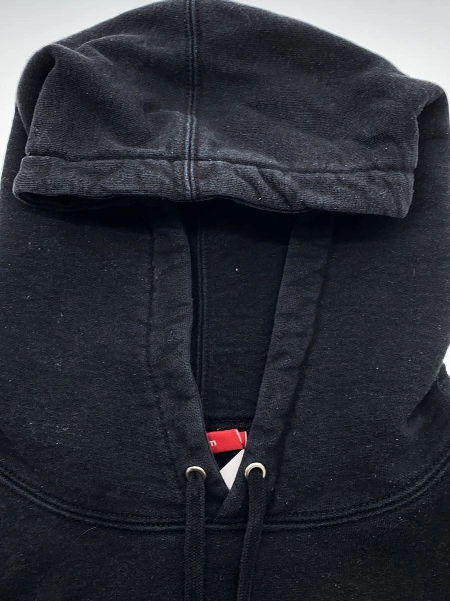 Felpa Supreme con cappuccio M cotone nero usata