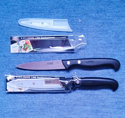 nivella EXCLUSIVE LINE Gemüsemesser 14 cm, schwarzer Griff, Klingenschutz