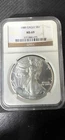 1989 $1 American Eagle Silver Dollar MS 69 NGC Brown Label