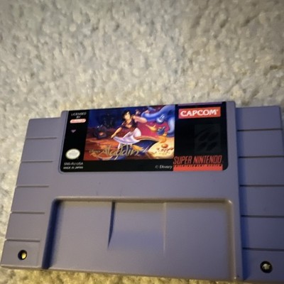 Capcom Disney's Aladdin Super Nintendo SNES Super NES Game Cartridge
