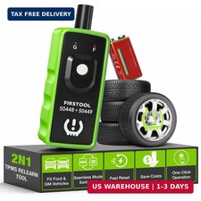 TPMS Relearn Tool for GM and Ford with Battery , FIRSTOOL 2IN1 TPMS Reset Tool
