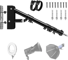 39" Wall Mount Triangle Boom Arm Flexible Extension For Ring Light Studio