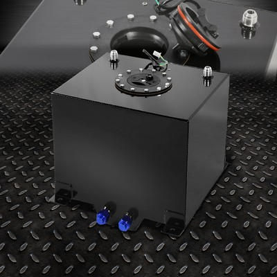 #ad #ad 5 GALLON BLACK COATED ALUMINUM RACING DRIFTING FUEL CELL GAS TANKLEVEL SENDER $51.10