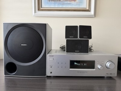 Sony STR-K790 Home Theater Receiver System Subwoofer & 3 Speakers T/W No Remote