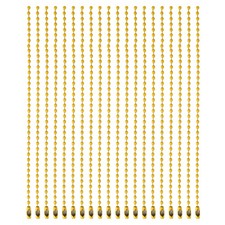 Ball Bead Chains, 5.9 Inch, Yellow  60 Pcs , Dog Tag Chain Keychain