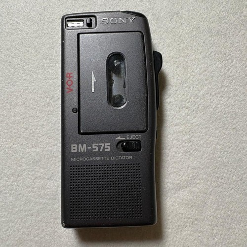 Sony BM-575 Microcassette Dictator Handheld Voice Recorder VOR Made in Japan