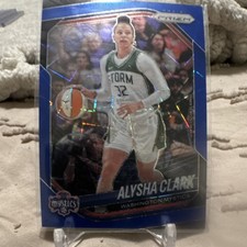 Alysha Clark 2025 Panini Prizm WNBA Blue Velocity #129 Washington Mystics