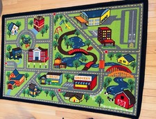 EXC Kids Carpet Playmat Rug 60"x39" Car Rug for Kids Cars Town City