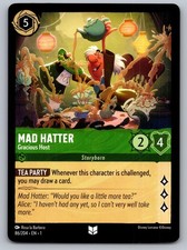 Mad Hatter - Gracious Host 86/204 Uncommon The First Chapter Lorcana Near Mint