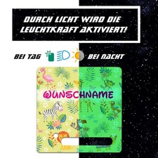 African Animals Glow-in-the-Dark Foil with Personalized Name for Toniebox...