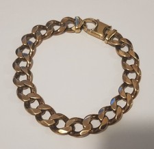 9ct Gold Large Curb Bracelet 9.5 inch