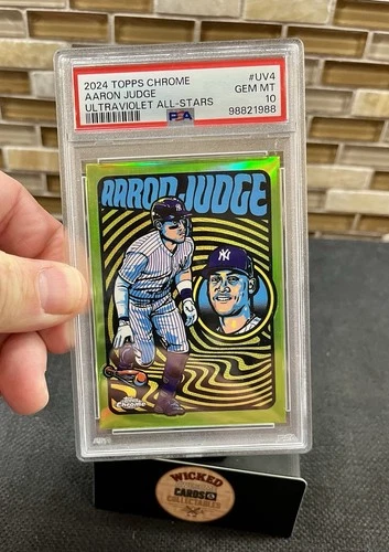 2024 Topps Chrome Aaron Judge Ultraviolet All-Stars PSA 10 CASE HIT NY Yankees
