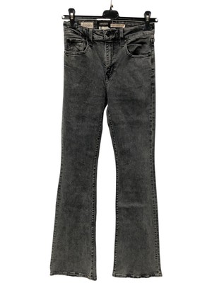 Levi's Damen Jeans Hose 726 High Rise Flare, Grau, W24 L32