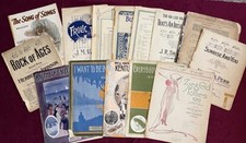 Lot of 12 Antique Early 1900's Sheet Music Song Books Lot